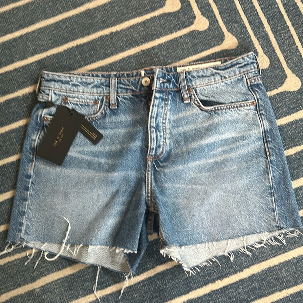 Rag & Bone Low-Rise Denim Shorts, NWT